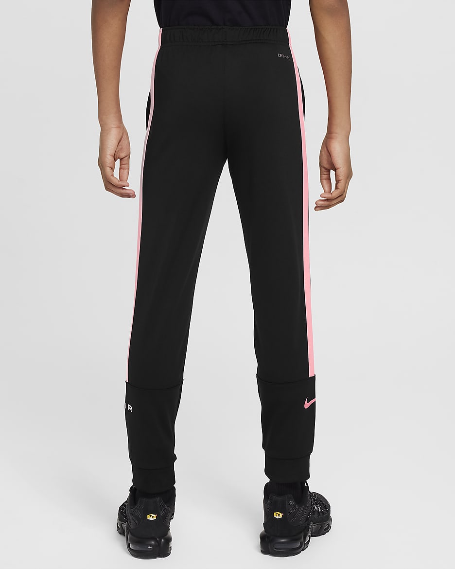 Pantaloni jogger Nike Air – Ragazzo - Nero/Pink Foam