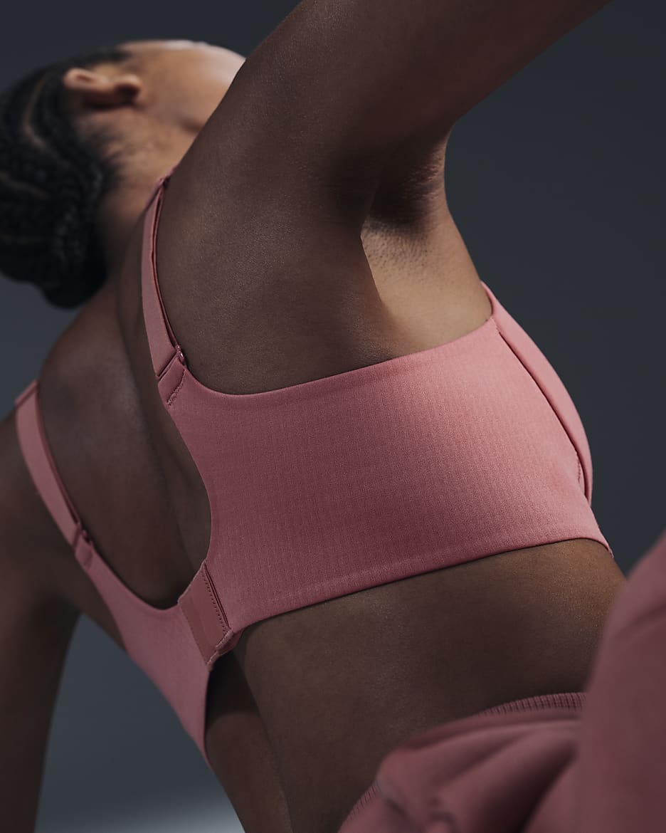 Brassière de sport convertible et rembourrée Nike Alate High Support pour femme - Canyon Pink