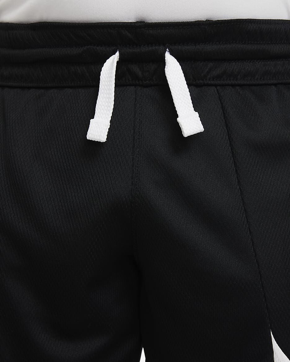 Nike Dri-FIT Older Kids' (Boys') Basketball Shorts - Black/White/White/White