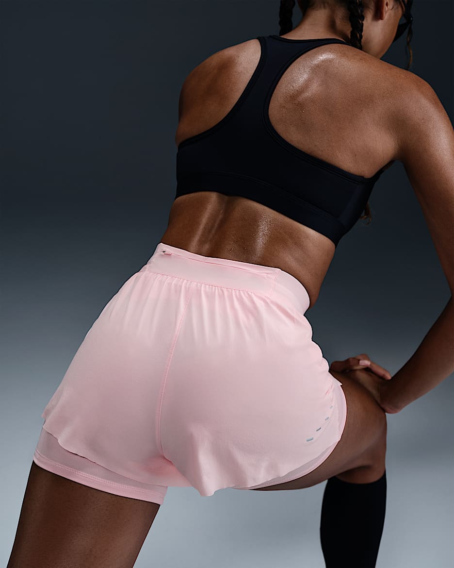 Nike Swift Women's Dri-FIT Mid-Rise 2-in-1 Running Shorts