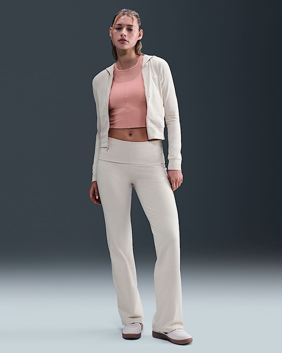 Nike Sportswear Women's High-Waisted Trousers - Light Orewood Brown/Sail