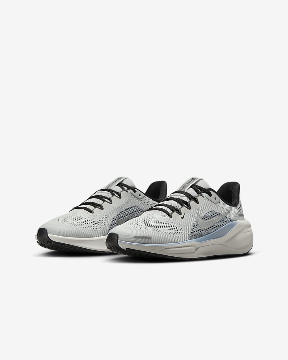 Nike Pegasus 41 Older Kids' Road Running Shoes - Photon Dust/Ashen Slate/Black/Metallic Silver