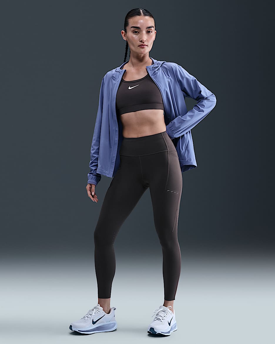 Nike Swift Women's High-Waisted 7/8 Running Leggings with Pockets - Thunder Grey