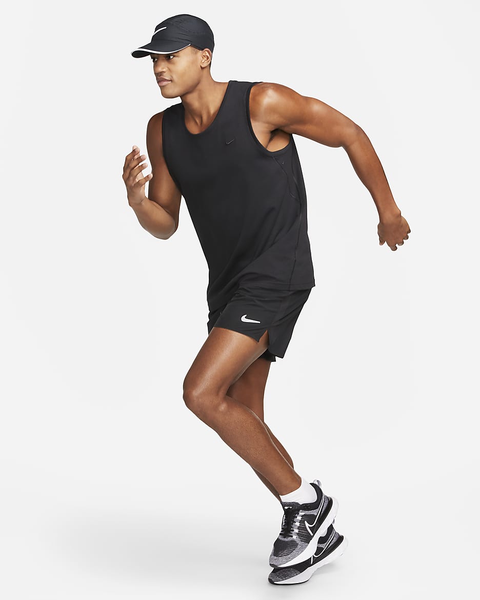 Nike Primary Dri-FIT multifunctionele tanktop voor heren - Zwart/Zwart