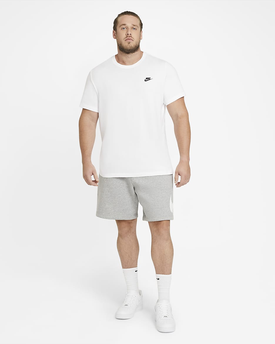 Nike Sportswear Club T-shirt voor heren - Wit/Zwart