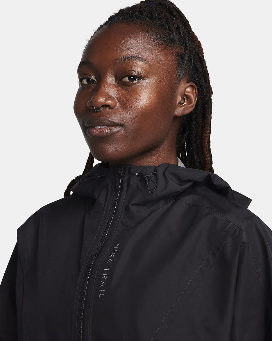 Nike Trail GORE-TEX INFINIUM™ Trail-Laufjacke für Damen - Schwarz/Schwarz/Dark Smoke Grey