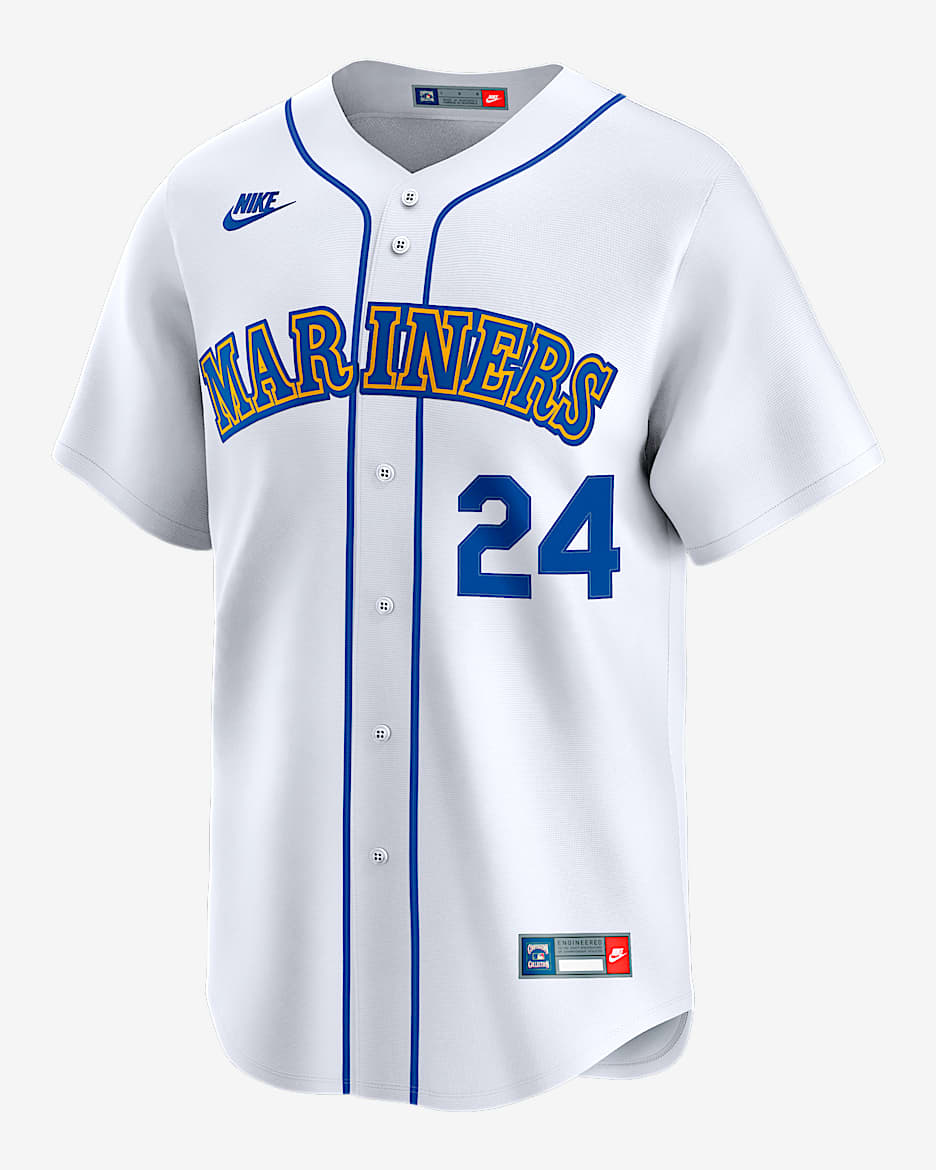 Ken Griffey Jr. Seattle Mariners Cooperstown Men's Nike Dri-FIT ADV MLB Limited Jersey - White