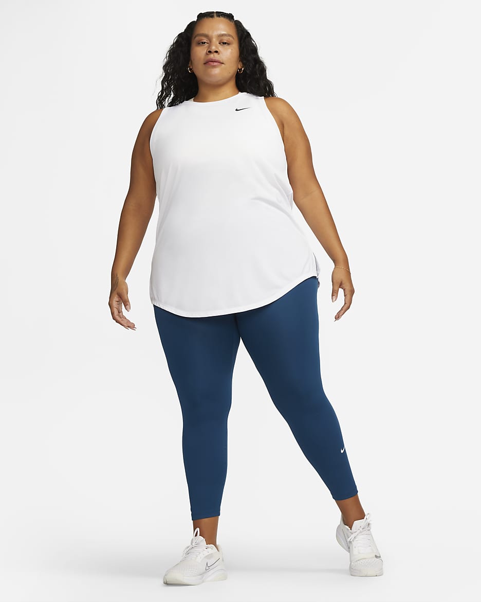 Nike Dri-FIT Women's Tank (Plus Size) - White/Black