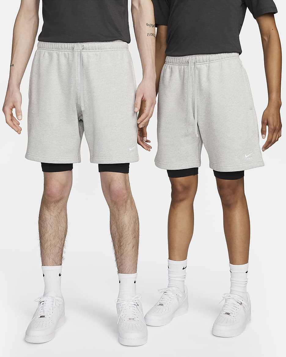 Shorts 3 en 1 para hombre Nike x MMW - Gris jaspeado/Negro