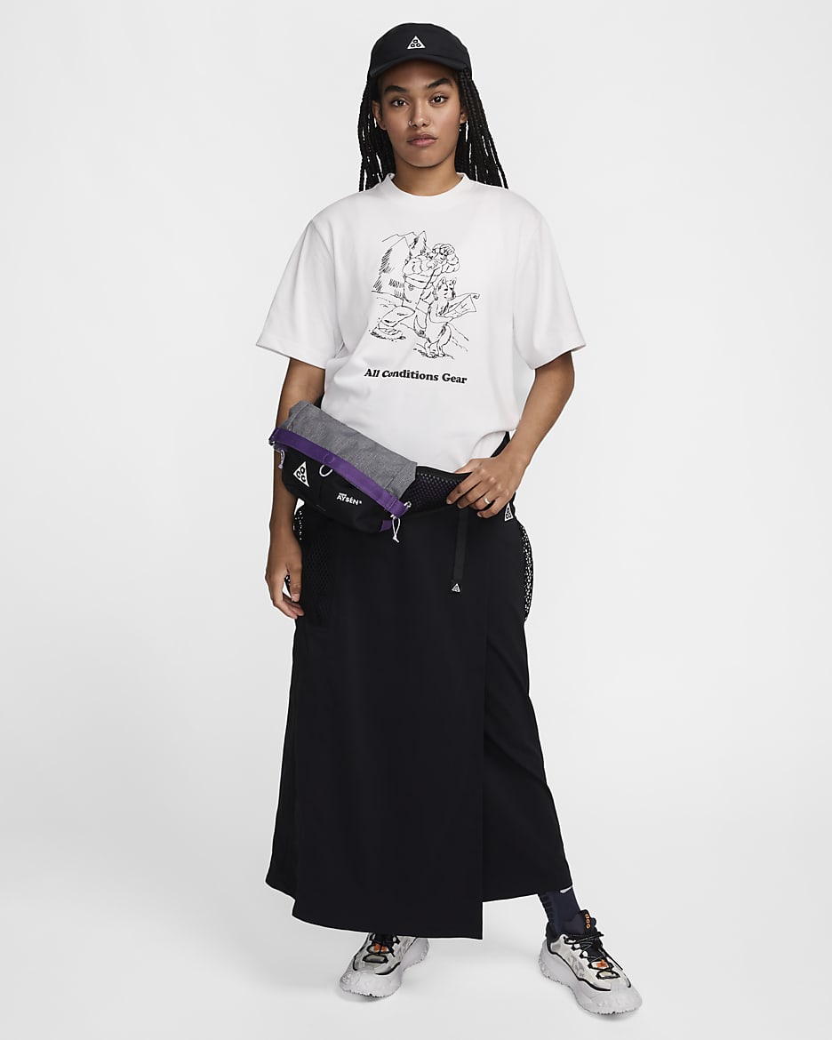 Γυναικείο T-Shirt σε ριχτή γραμμή με σχέδιο Nike ACG - Summit White