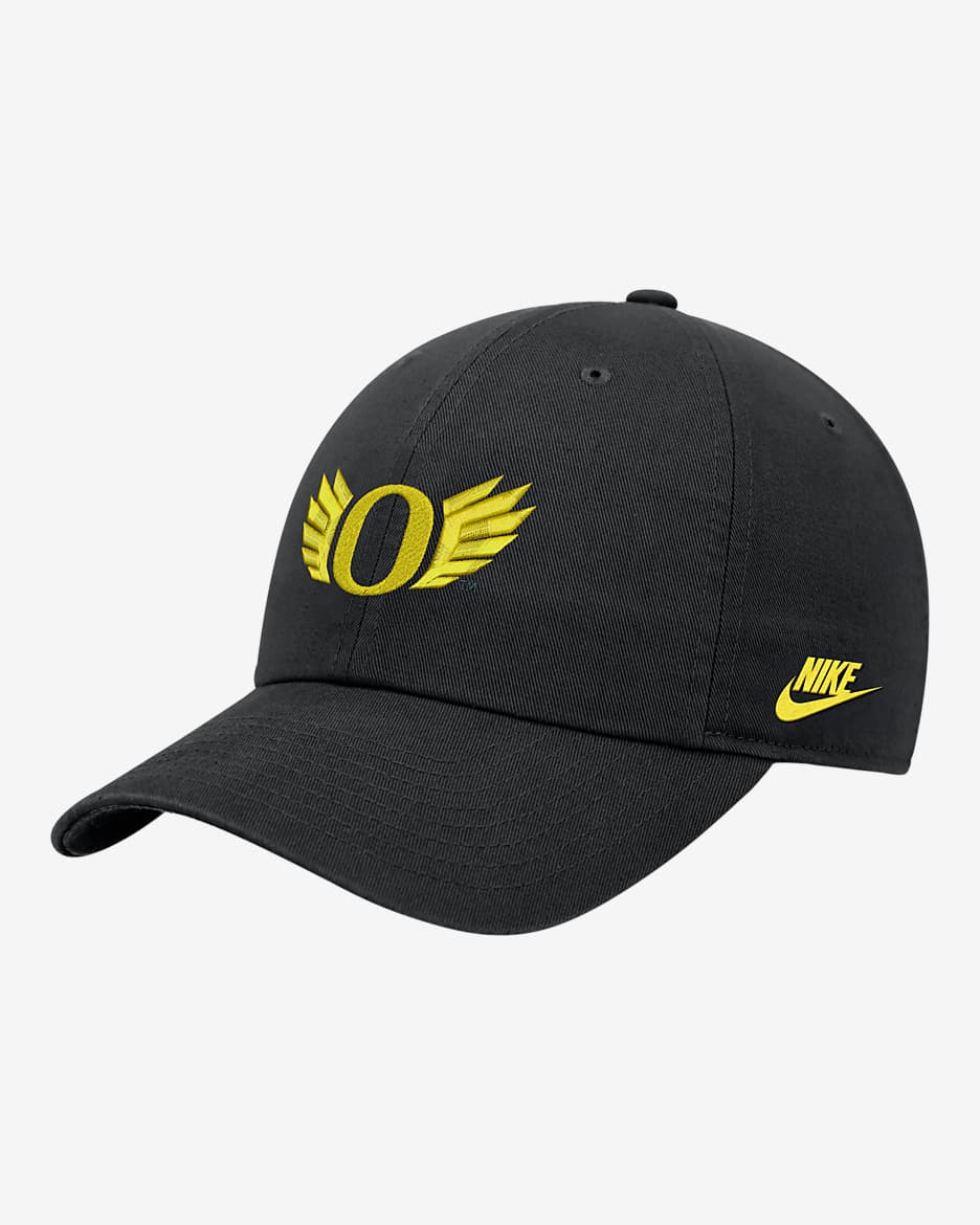 Oregon Nike College Adjustable Cap - Black