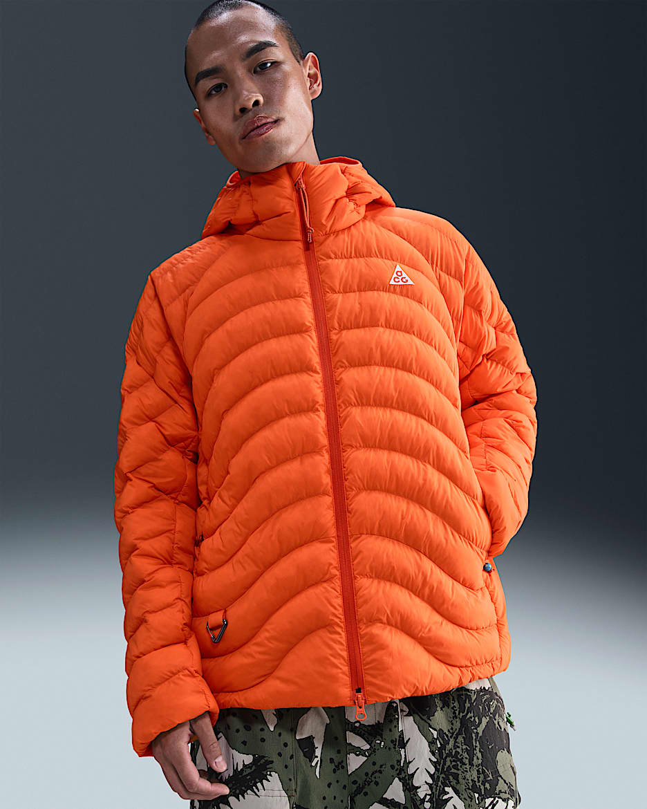 Casaco Therma-FIT ADV Nike ACG "Lava Flow" para homem - Laranja Safety/Laranja Safety/Laranja Safety/Branco Summit