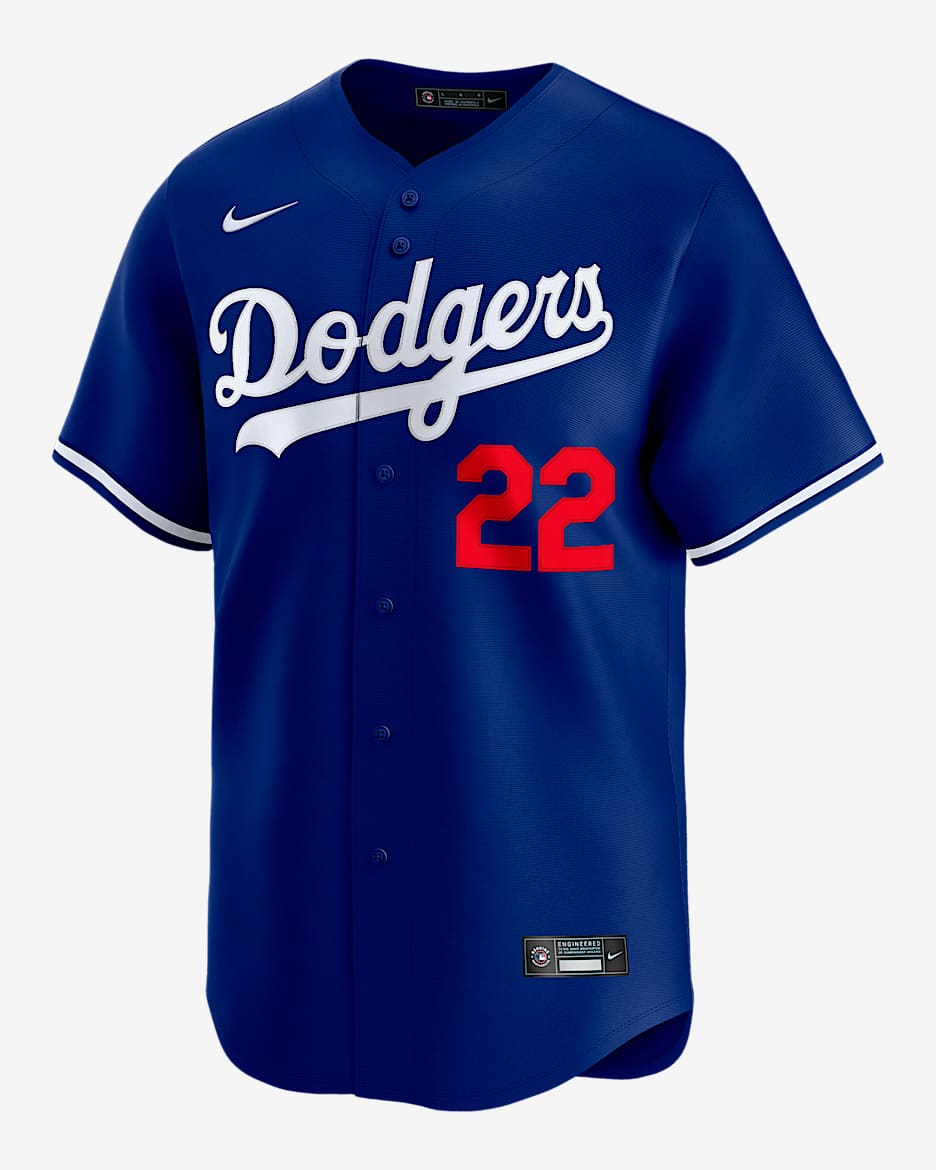 Jersey Nike Dri-FIT ADV de la MLB Limited para hombre Clayton Kershaw Los Angeles Dodgers - Royal