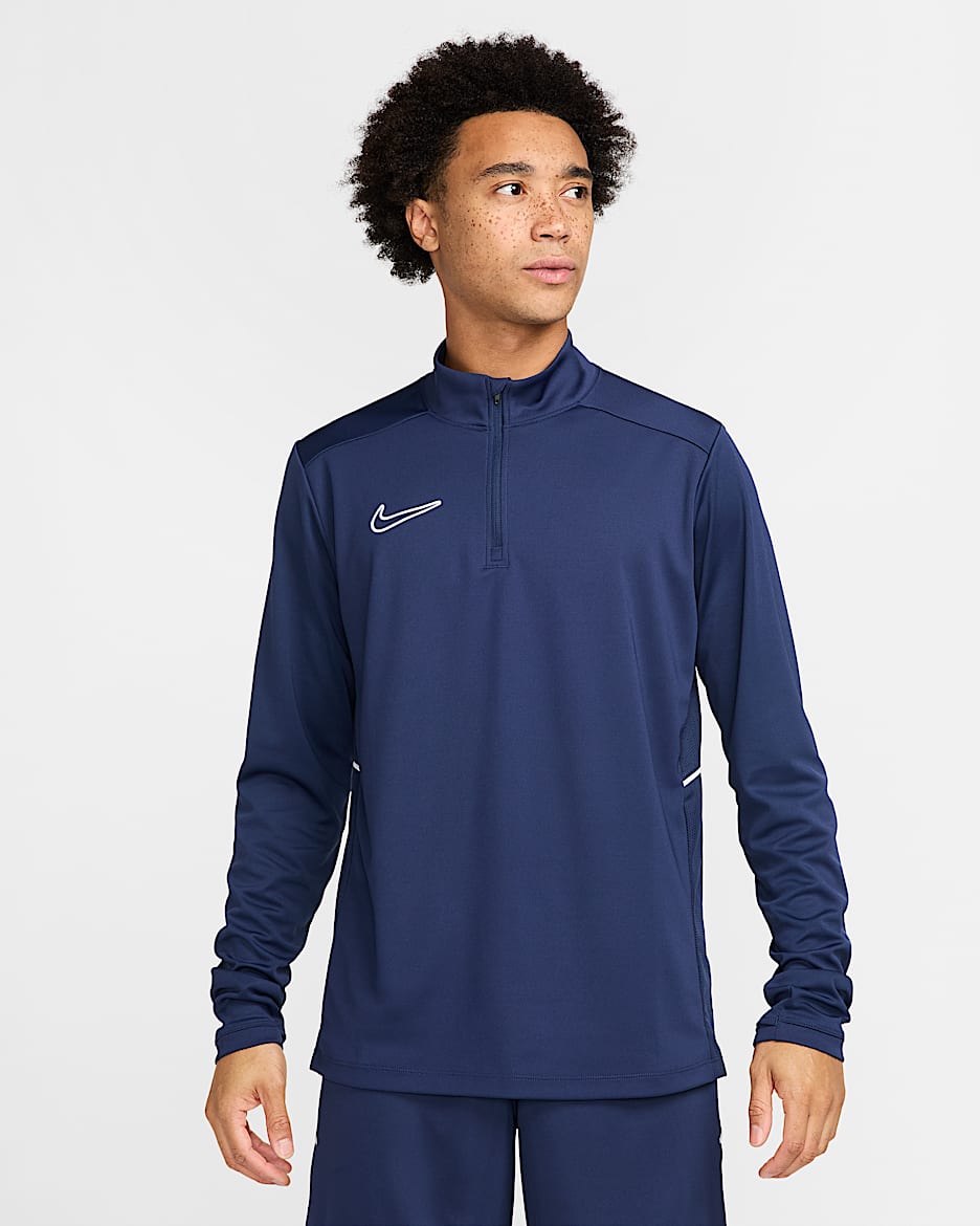 Nike Academy voetbaltrainingstop met Dri-FIT voor heren - Midnight Navy/Midnight Navy/Wit