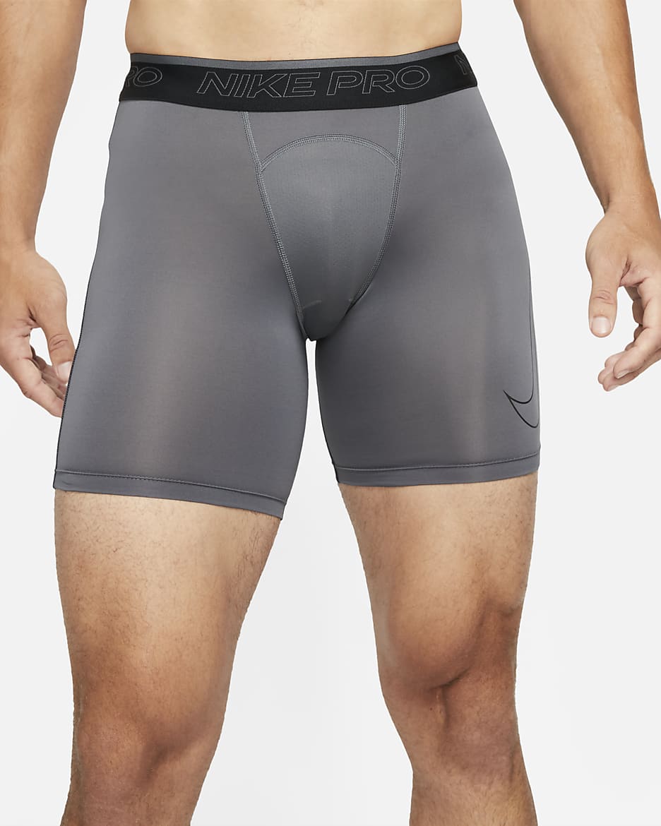 Nike Pro Dri-FIT Men's Shorts - Iron Grey/Black/Black