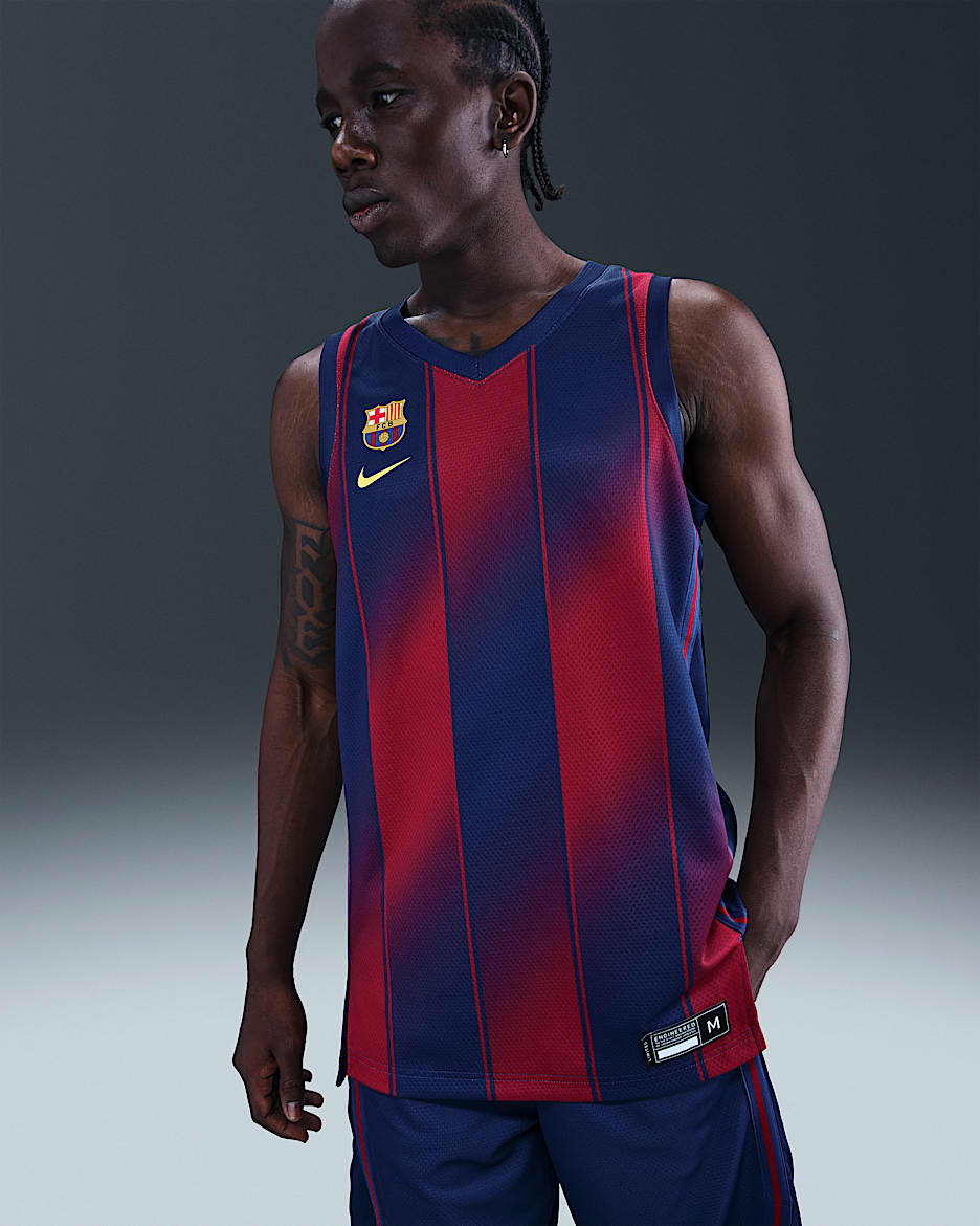 FCB Men's Replica Home Jersey - Deep Royal Blue/Noble Red