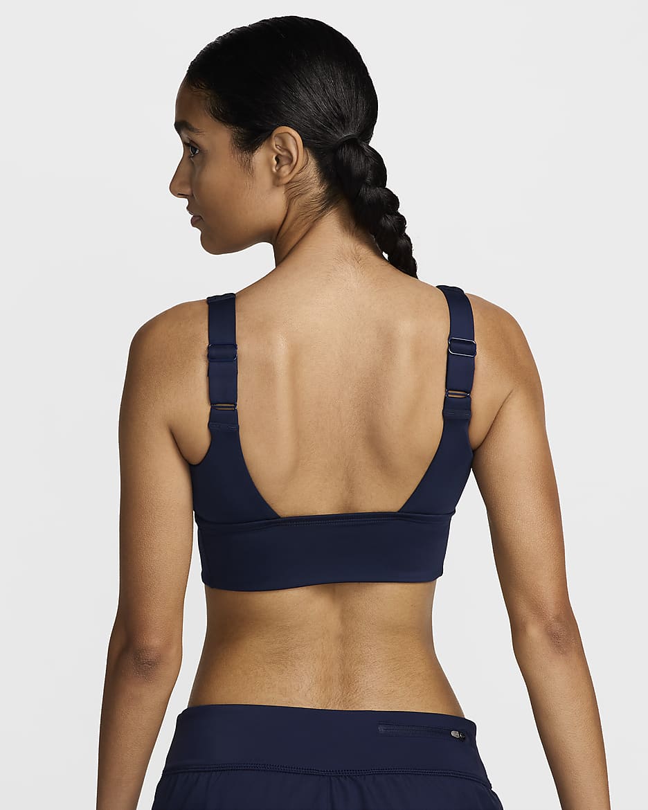 Prenda para la parte superior de Midkini de cuello redondo para mujer Nike Essential - Azul marino medianoche