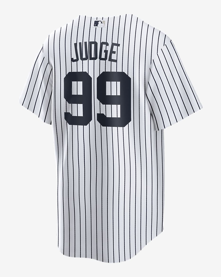 Jersey de béisbol Replica para hombre MLB New York Yankees (Aaron Judge) - Blanco