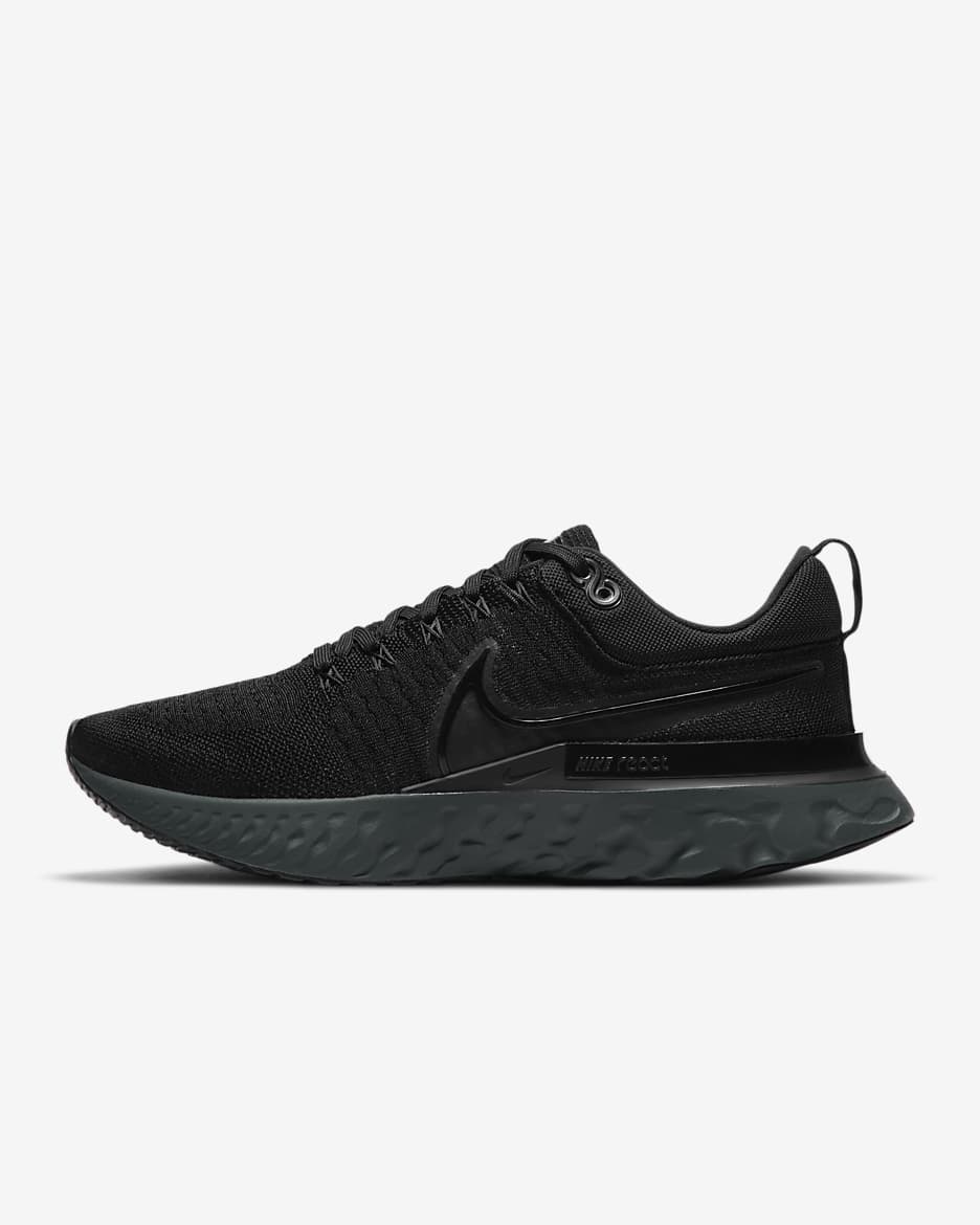 Nike React Infinity 2 Men's Road Running Shoes - Black/Black/Iron Grey/Black