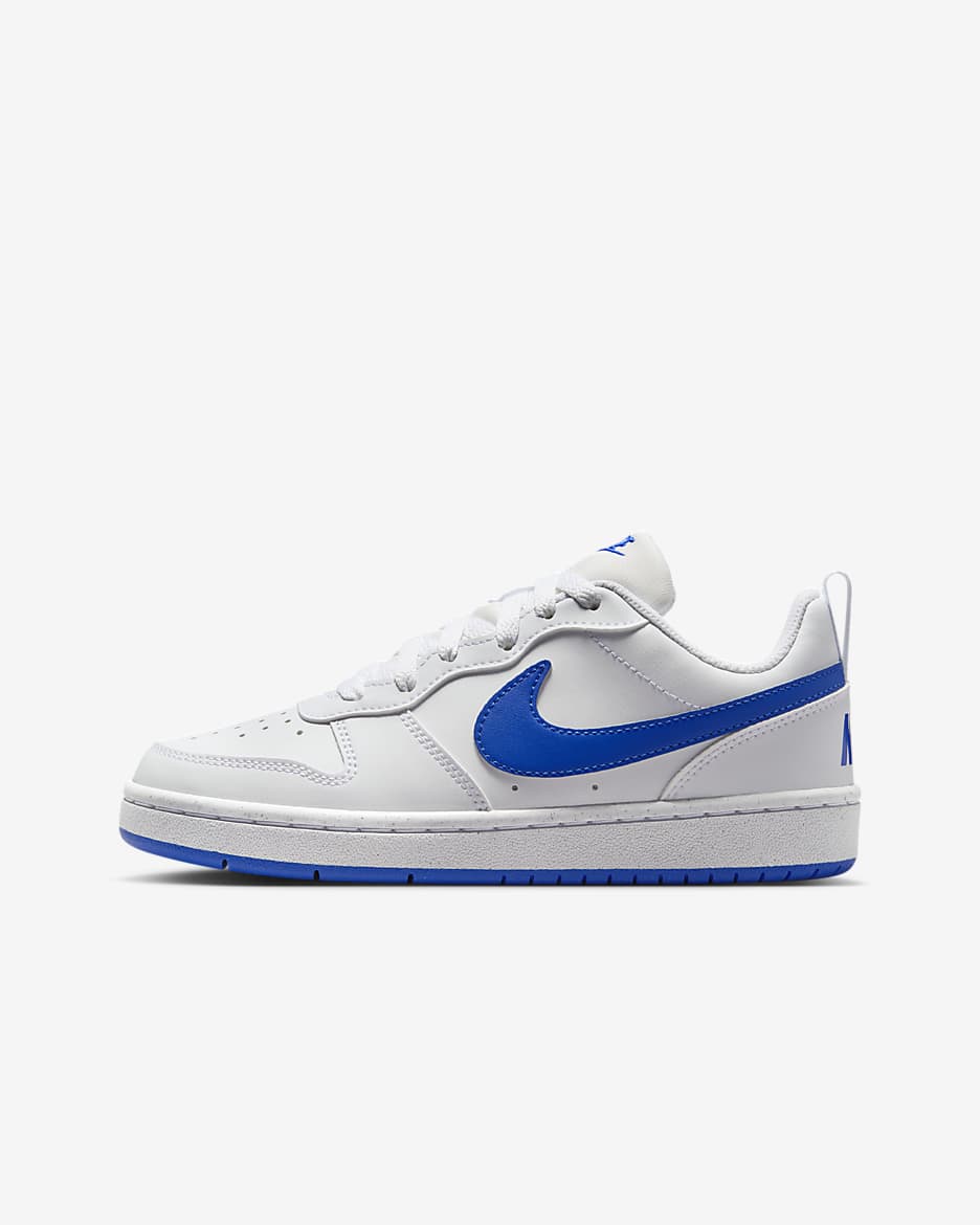 Calzado para niños grandes Nike Court Borough Low Recraft - Blanco/Hiperroyal