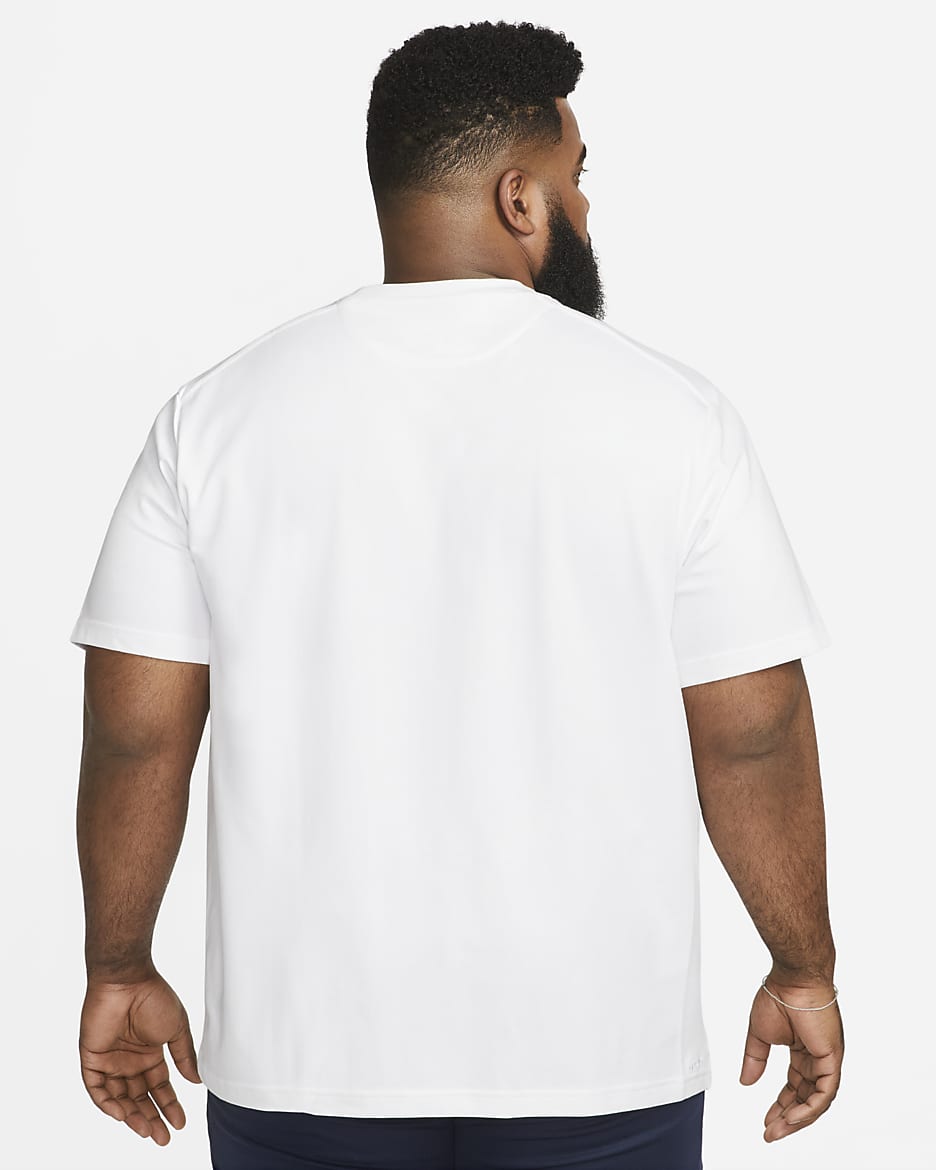 Nike Primary Men's Dri-FIT Short-sleeve Versatile Top - White/White