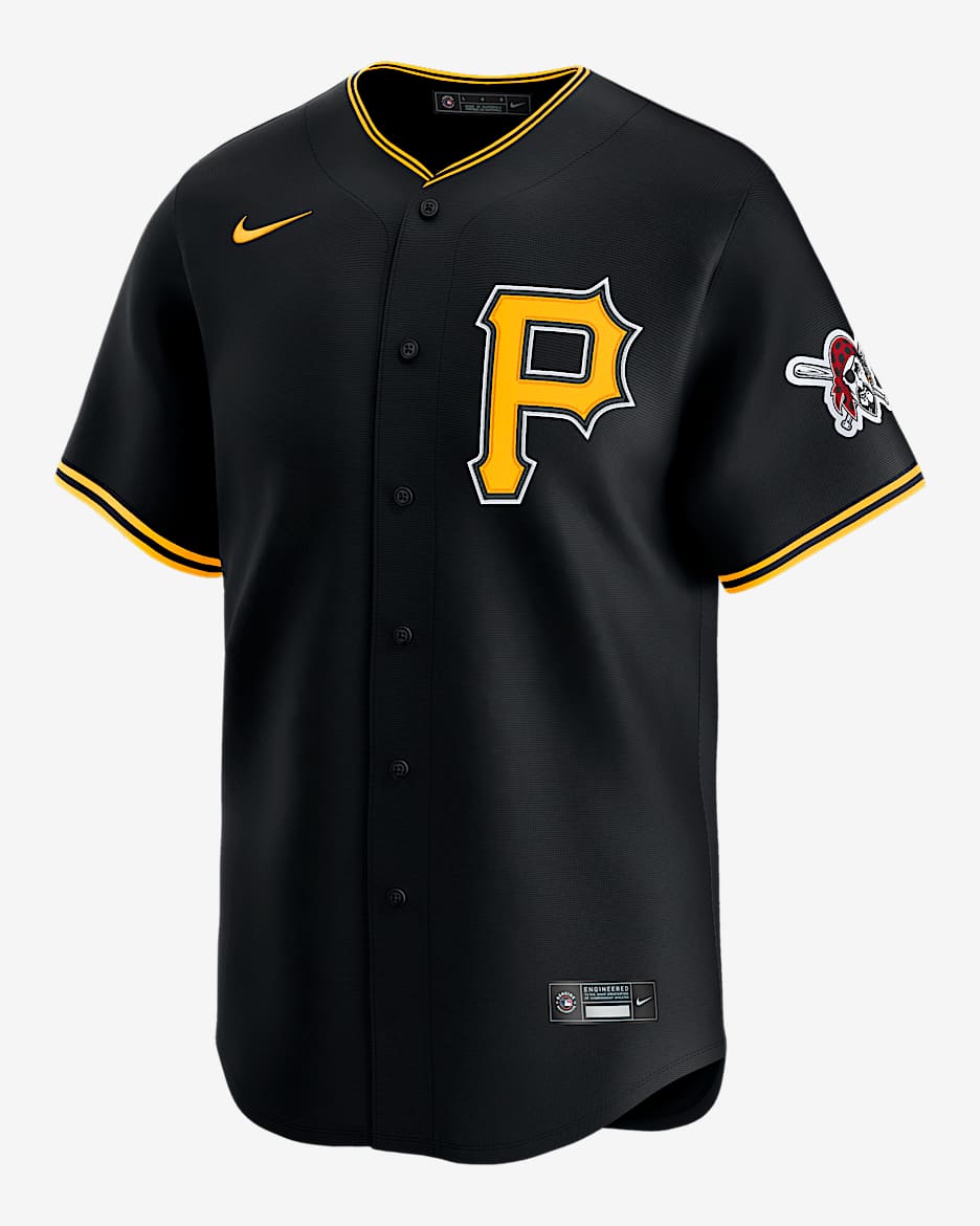 Jersey Nike Dri-FIT ADV de la MLB Limited para hombre Pittsburgh Pirates - Negro