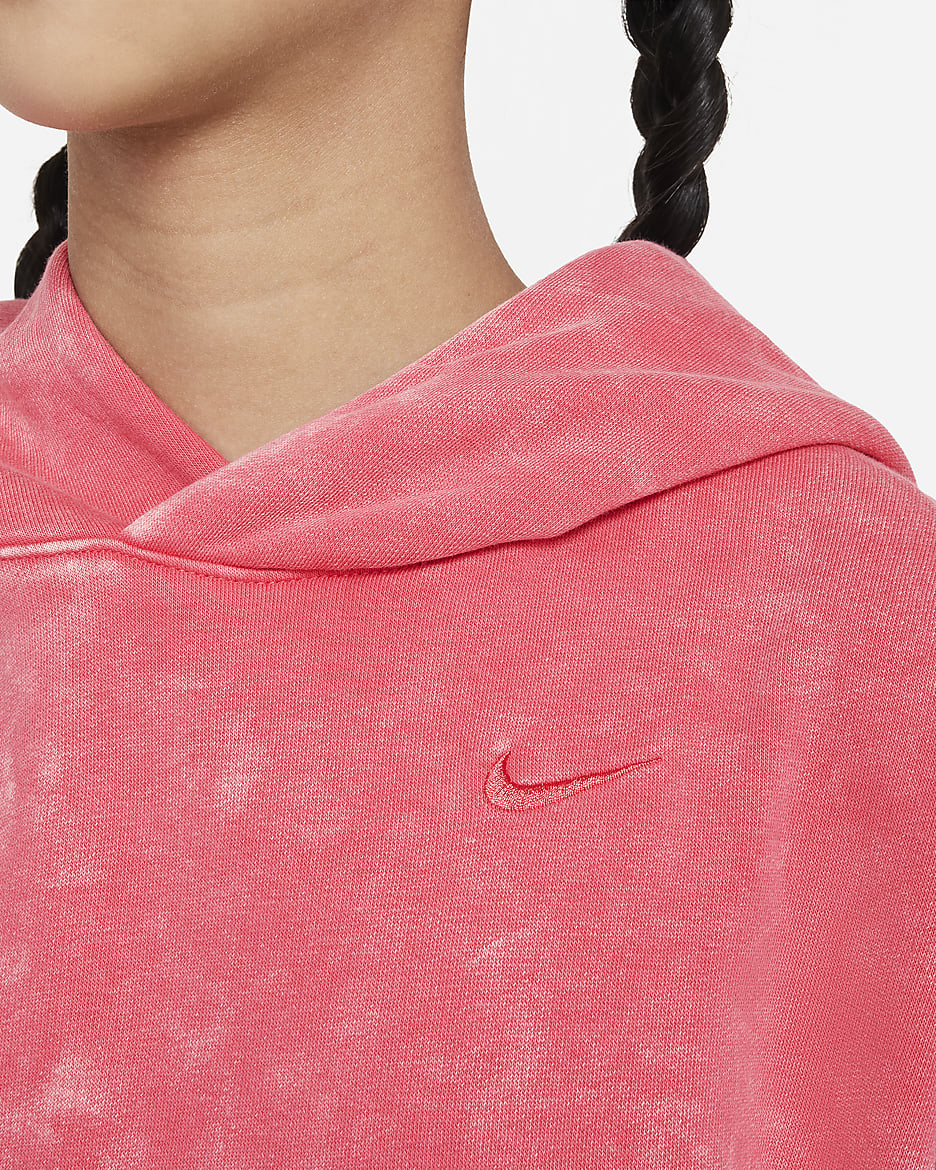 Nike Culture Of Basketball Big Kids' Fleece Pullover Hoodie - Aster Pink/Mystic Navy/Aster Pink