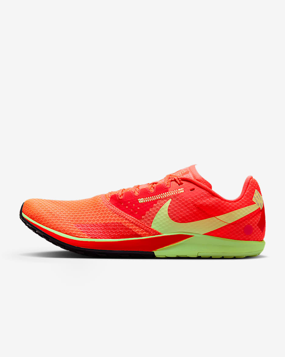 Nike Rival Waffle 6 Road and Cross-Country Racing Shoes - Hyper Orange/Bright Crimson/Mint Foam/Lime Blast
