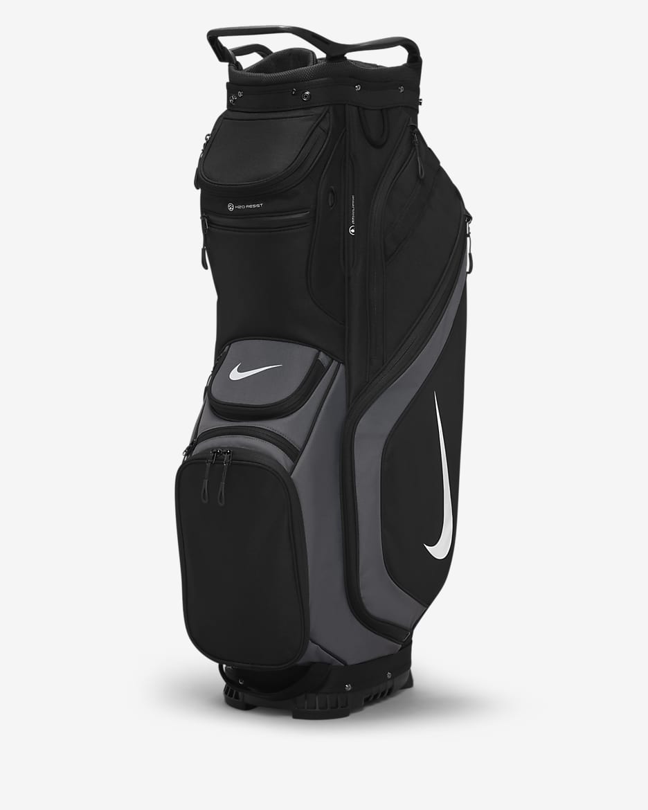 Nike Performance Cart Golf Bag - Black/Iron Grey/White