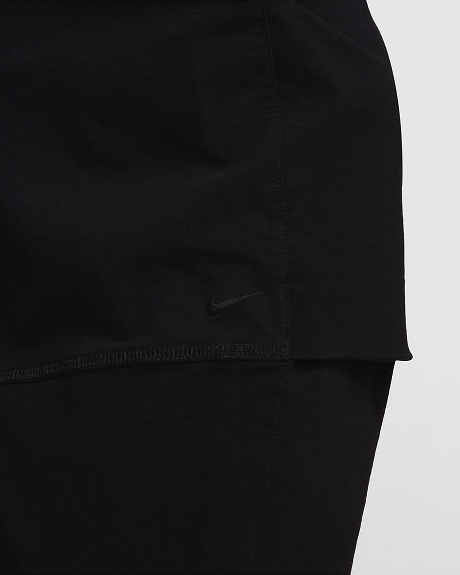 Nike Tech geweven oversized herenbroek - Zwart/Zwart/Zwart