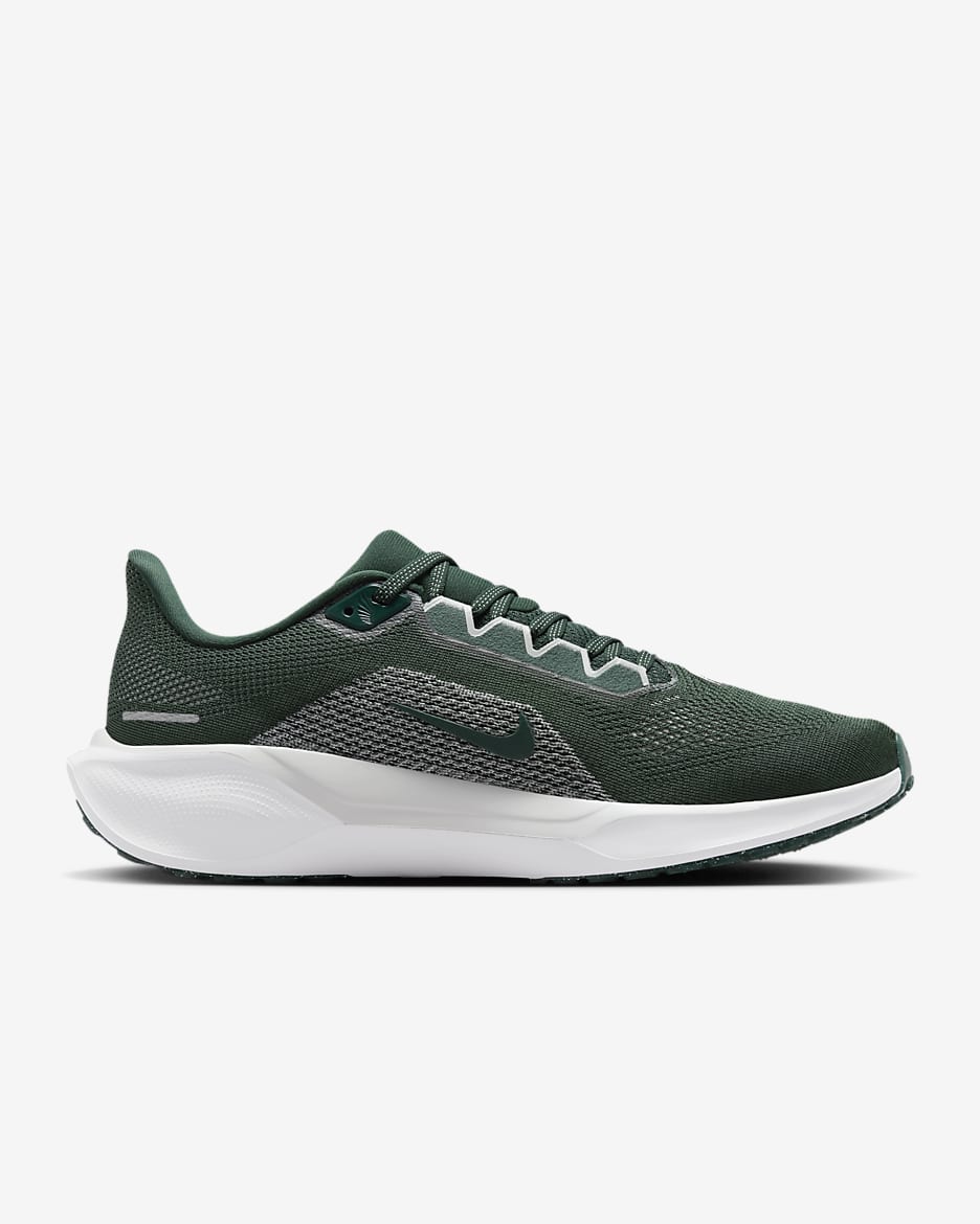 Tenis de correr en pavimento universitarios Nike para hombre Michigan State Pegasus 41 - Verde pro/Blanco/Plata noche/Blanco