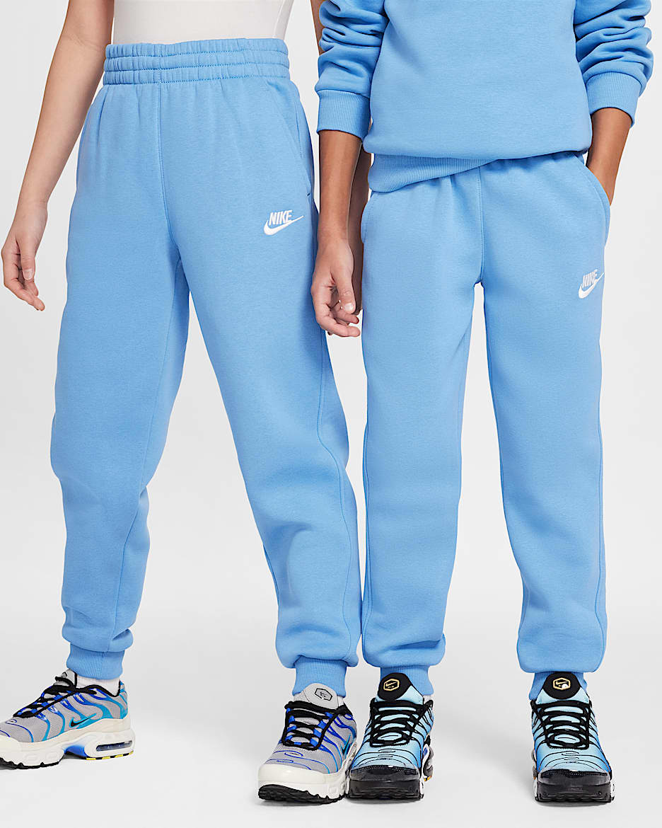 Nike Sportswear Club Fleece Older Kids' Joggers - Blue Beyond/White