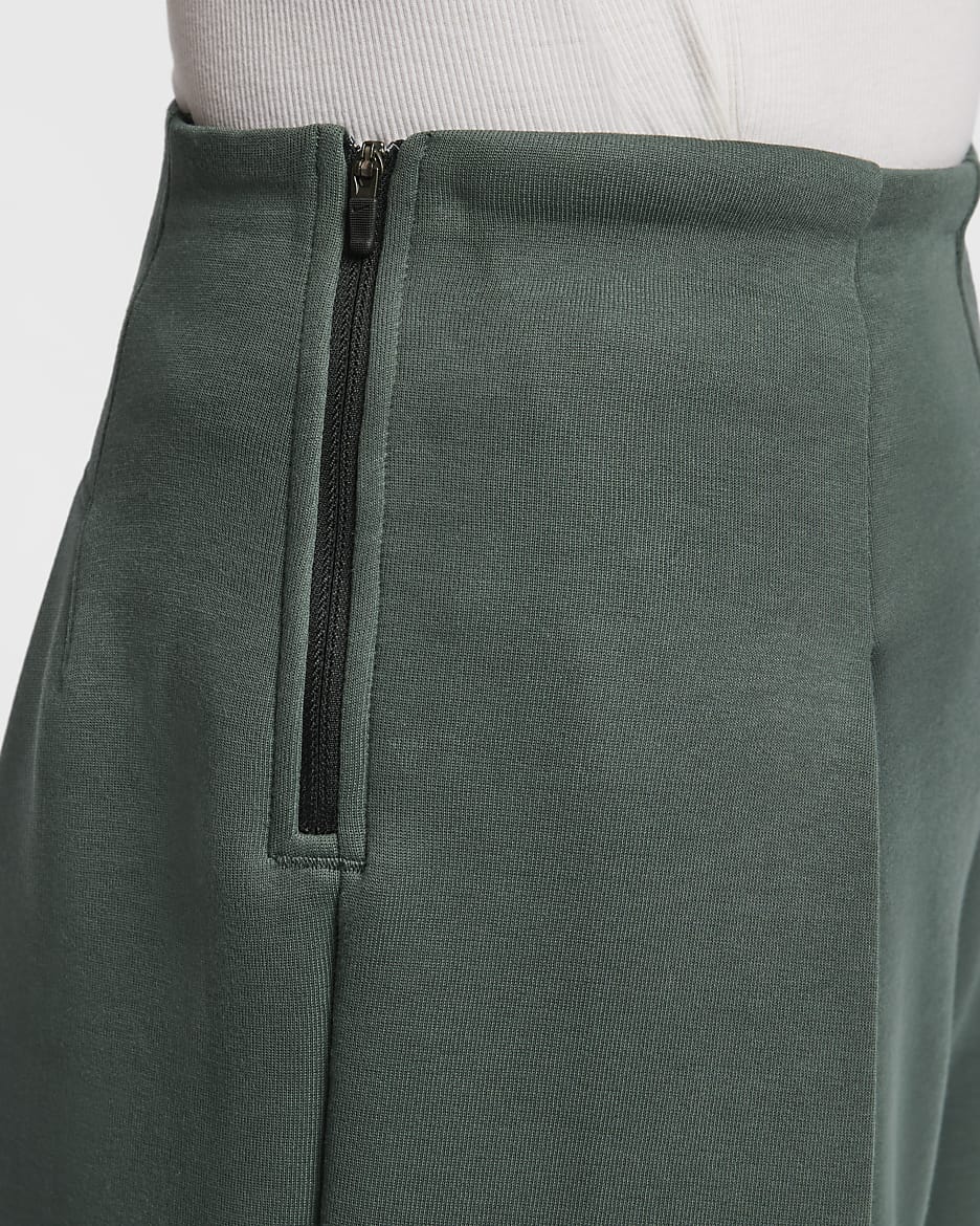 Nike Sportswear Tech Fleece Women's High-Waisted Pleated Trousers - Vintage Green/Black