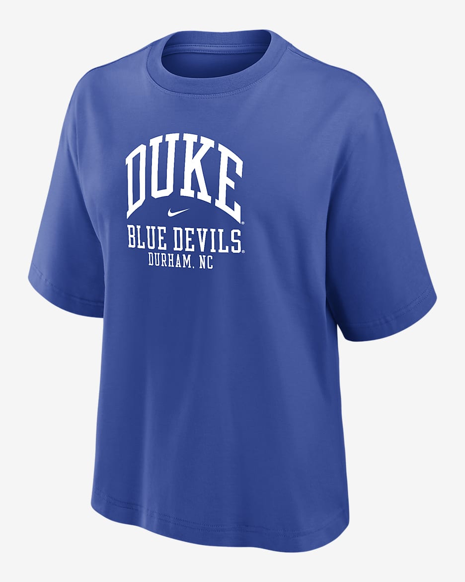 Duke Women's Nike College Boxy T-Shirt - Game Royal