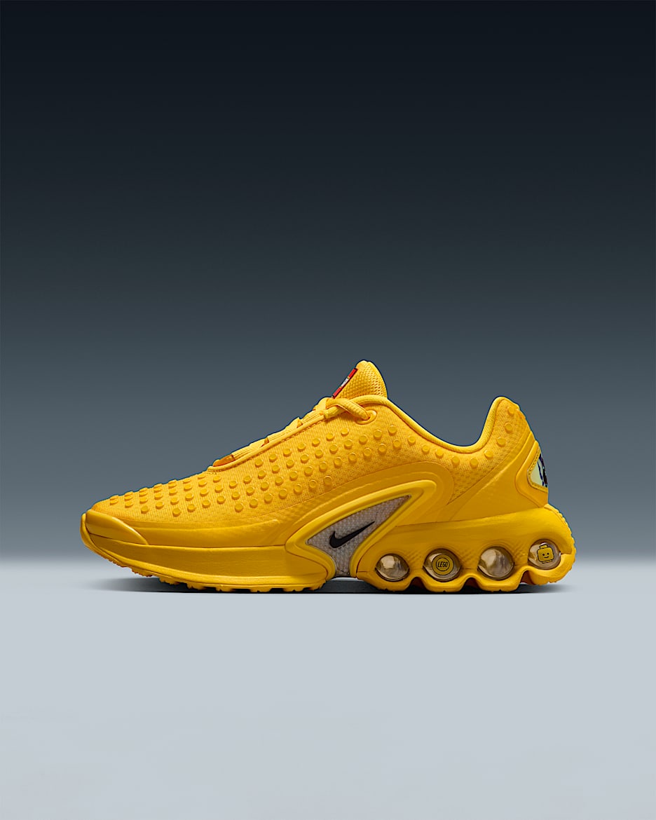 Nike Air Max Dn x LEGO® Collection Big Kids' Shoes - Tour Yellow/Volt/Rush Red/Black