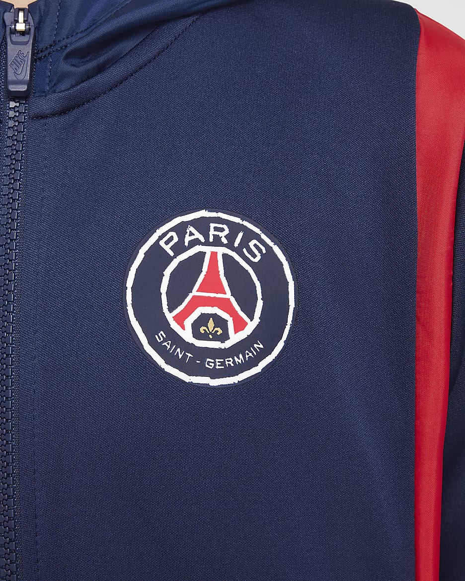 Paris Saint-Germain Older Kids' Nike Football Woven Tracksuit - Midnight Navy/University Red/University Red