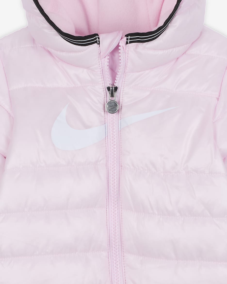 Nike Baby (0-9M) Swoosh Snowsuit - Pink Foam