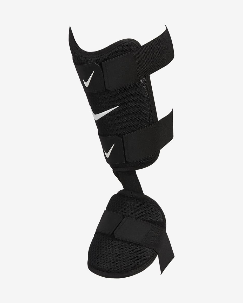 Protección de pierna para bateador de béisbol Nike Diamond (bateador diestro) - Negro