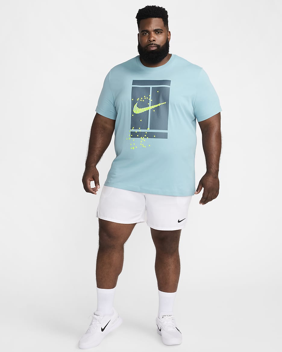 Playera de tenis para hombre NikeCourt - Denim turquesa