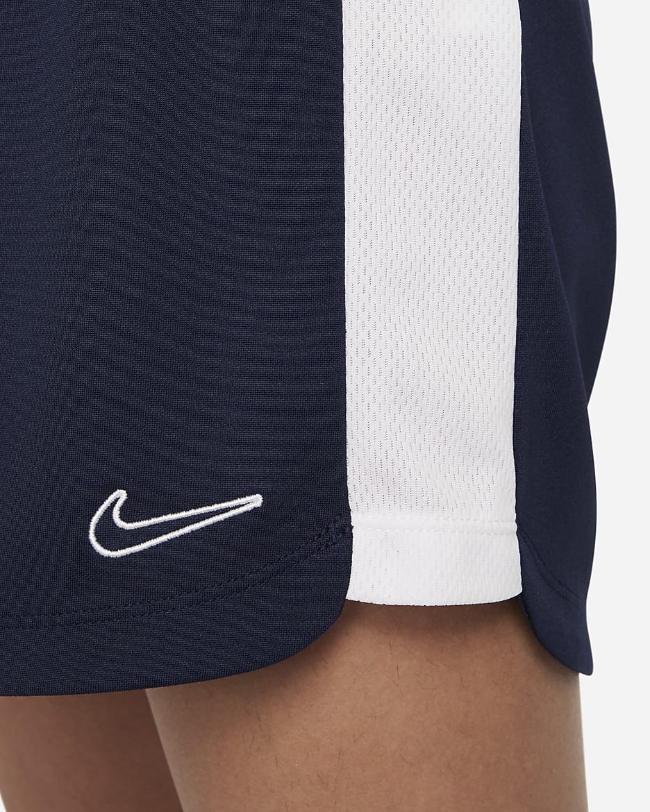 Nike Dri-FIT Academy23 voetbalshorts voor meisjes - Obsidian/Wit/Wit