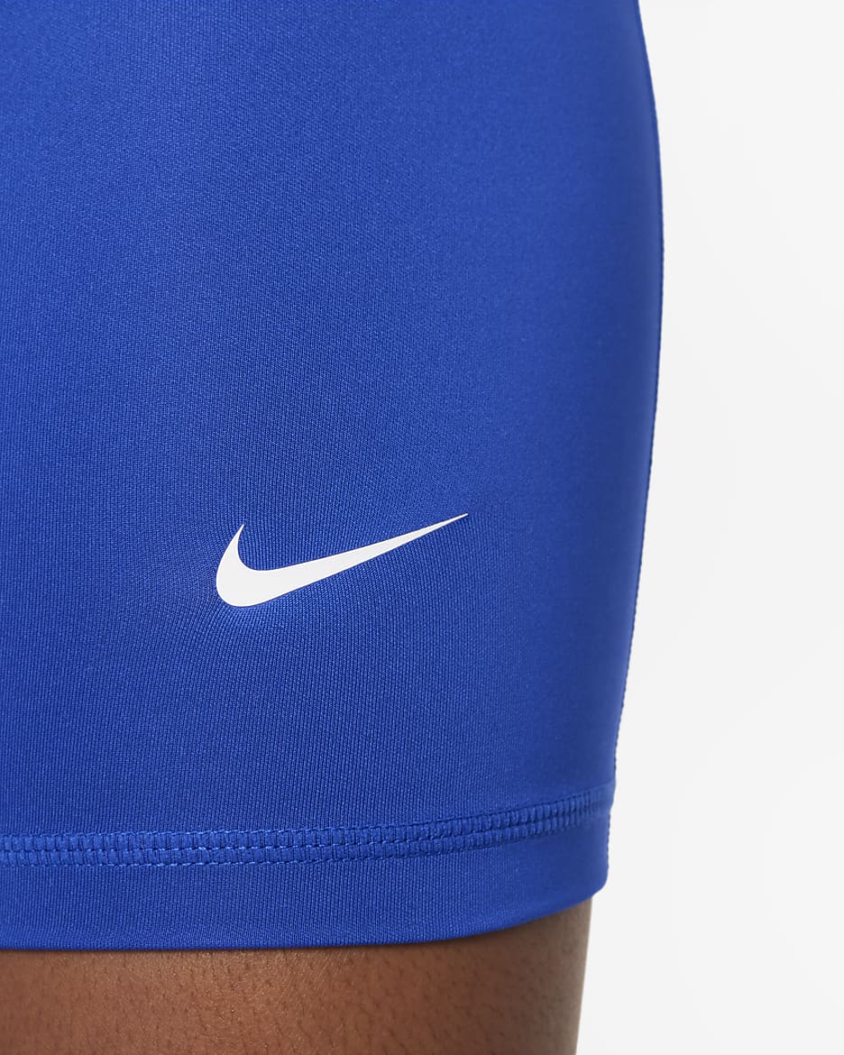 Nike Pro Big Kids' (Girls') Dri-FIT 5" Shorts - Game Royal/White