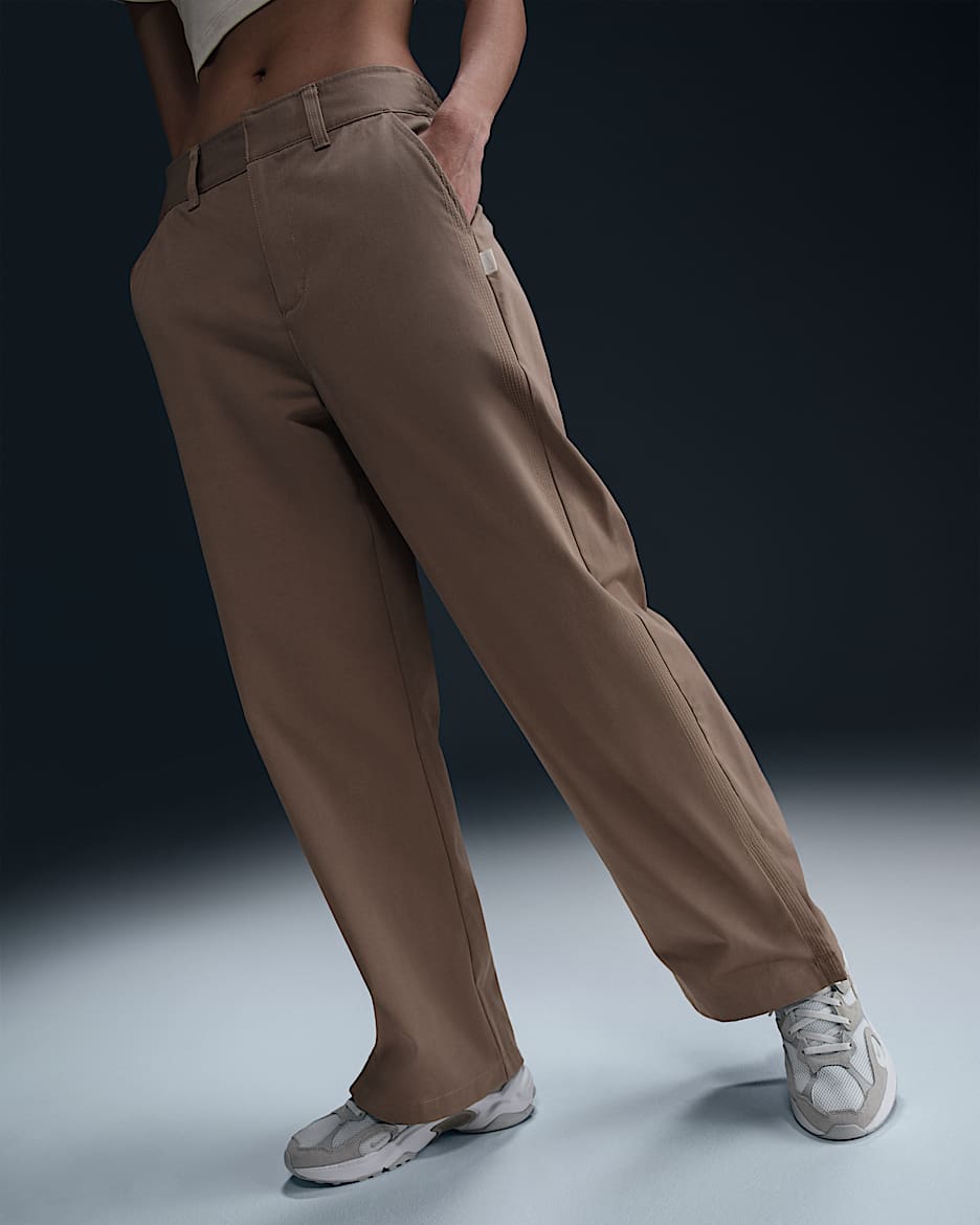 Nike Sportswear Collection Women's Mid-Rise Twill Trousers