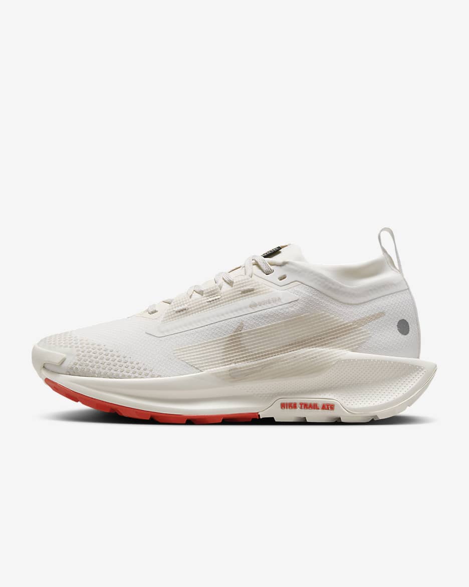 Dámské běžecké voděodolné trailové boty Nike Pegasus Trail 5 GORE-TEX - Sail/Picante Red/Light Orewood Brown