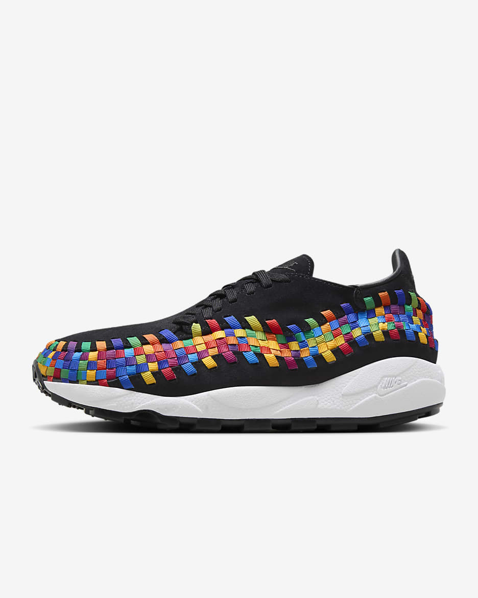 Chaussure Nike Air Footscape Woven pour femme - Noir/Blanc/Noir