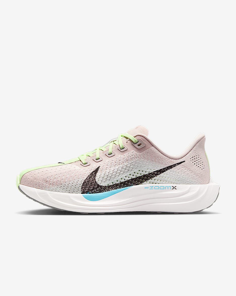 Nike Pegasus Plus Women's Road Running Shoes - Silt Red/Barely Volt/Platinum Tint/Black