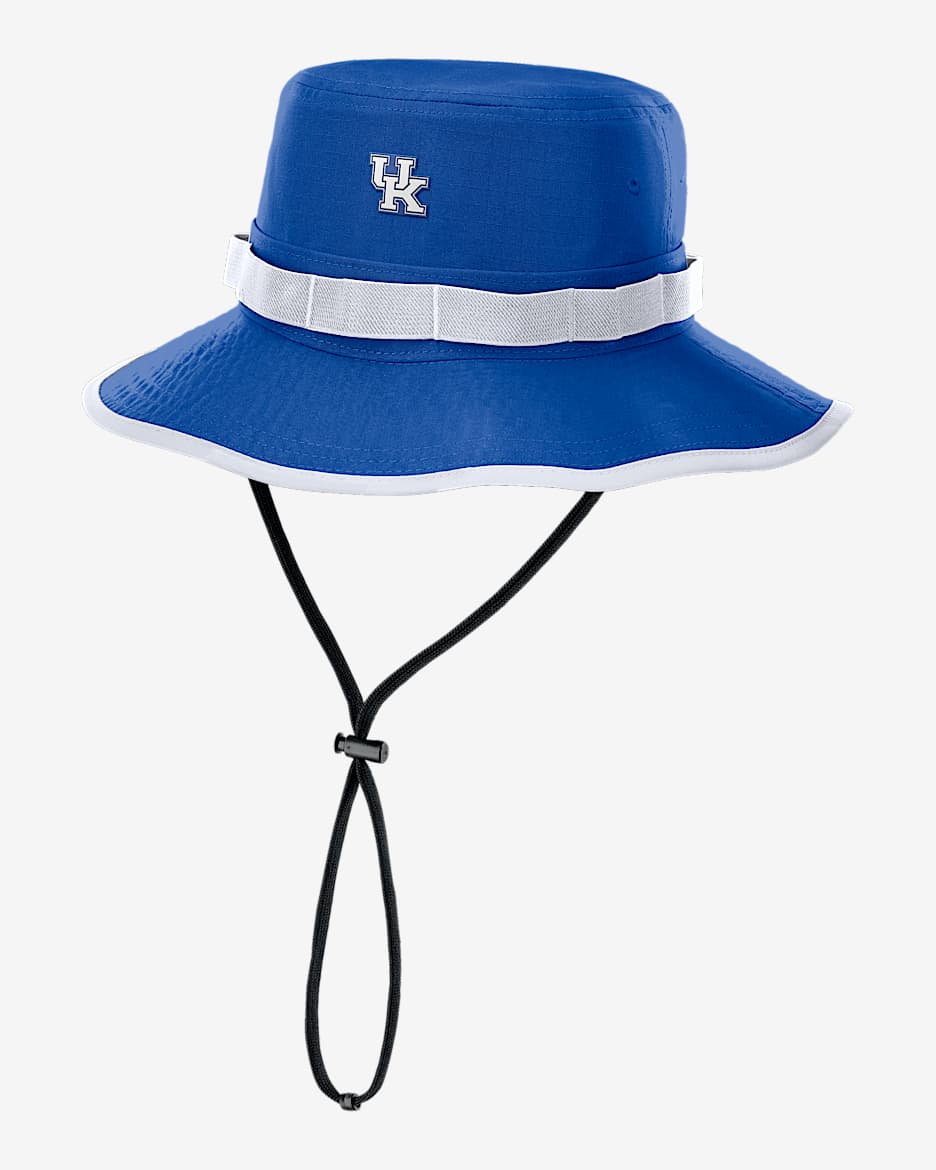 Gorro tipo pescador universitario Nike Dri-FIT para hombre Kentucky Sideline Apex Gameday Boonie - Royal