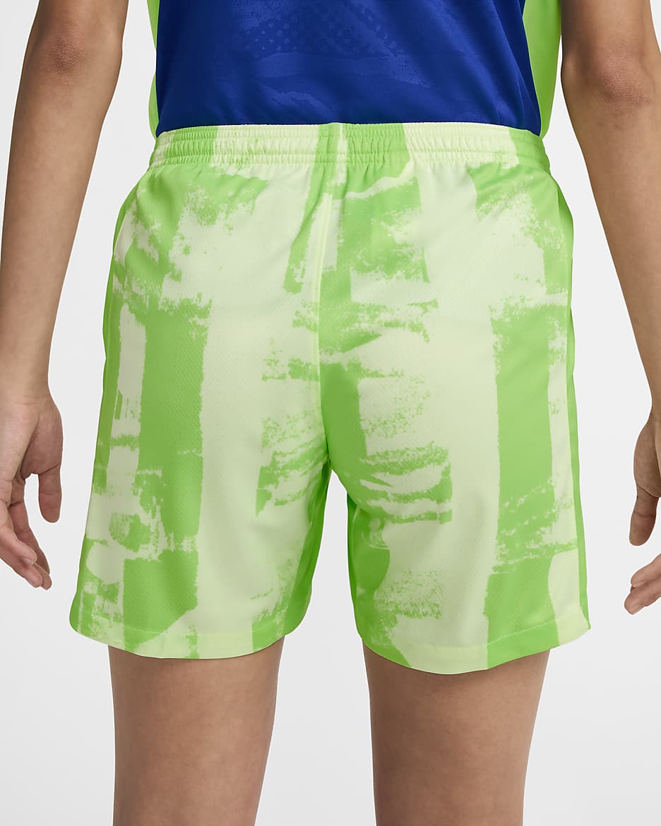 F.C. Barcelona 2024/25 Stadium Third Women's Nike Dri-FIT Football Replica Shorts - Barely Volt/Lime Blast/Old Royal