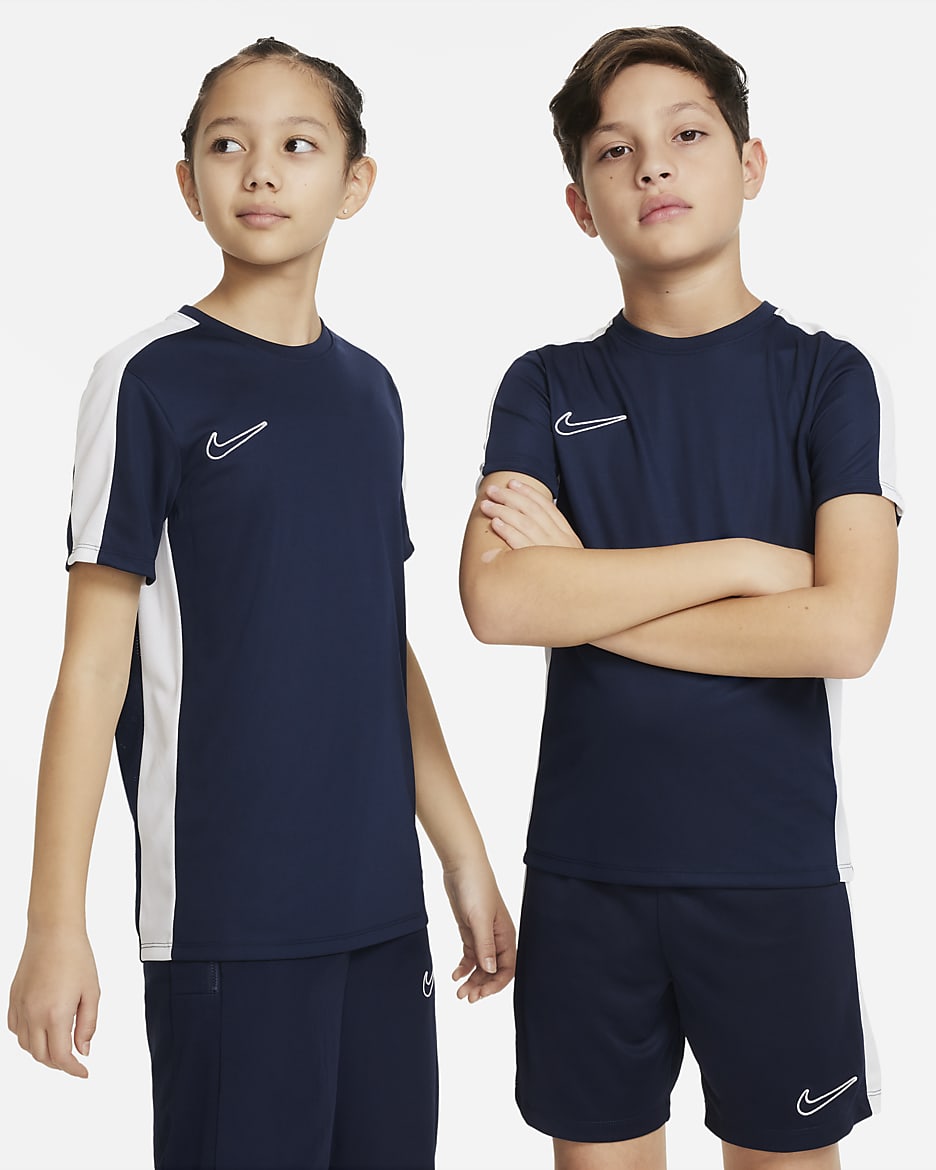 Nike Dri-FIT Academy23 Voetbaltop voor kids - Obsidian/Wit/Wit