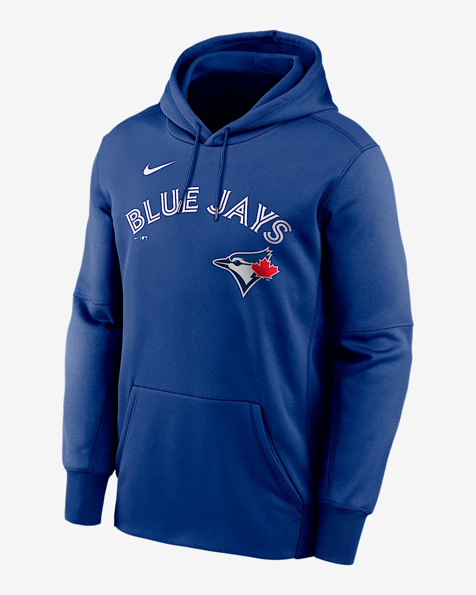 Sudadera con gorro sin cierre Nike Therma de la MLB para hombre Anthony Santander Toronto Blue Jays - Royal