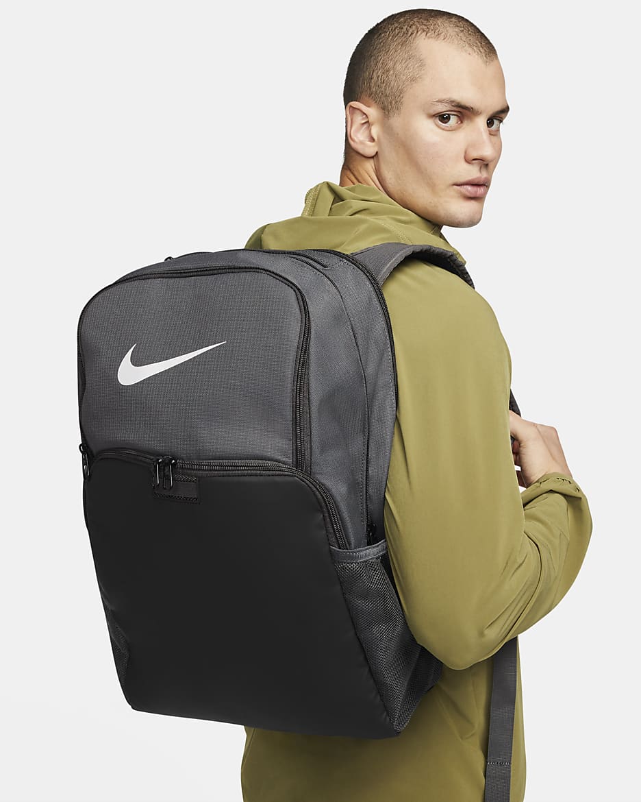 Nike Brasilia 9.5 Training Backpack (Extra Large, 30L) - Iron Grey/Black/White